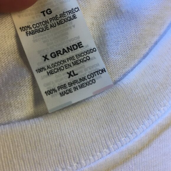 Oversized Graphic Tee Shirt Nashville Music City Adult XL White Country Western - Picture 8 of 9